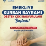 Büyükşehir’den emeklilere ‘Kurban Bayramı destek çeki’