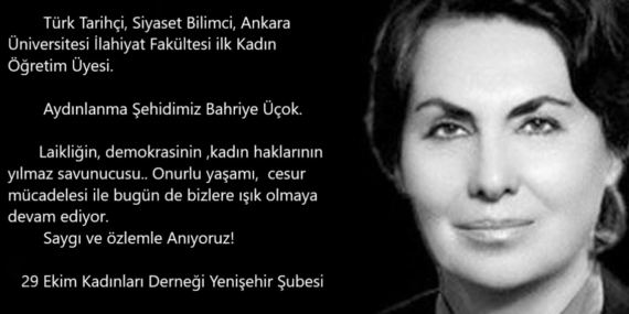 Katledilişinin 35. Yılında Bahriye Üçok