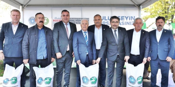 Yenişehirli 20 üreticiye 2 ton tohum desteği